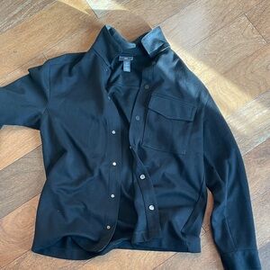 H&M Black Casual Button Down Shirt